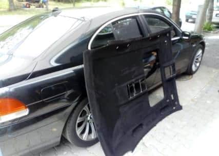 претапициране на автомобилен таван